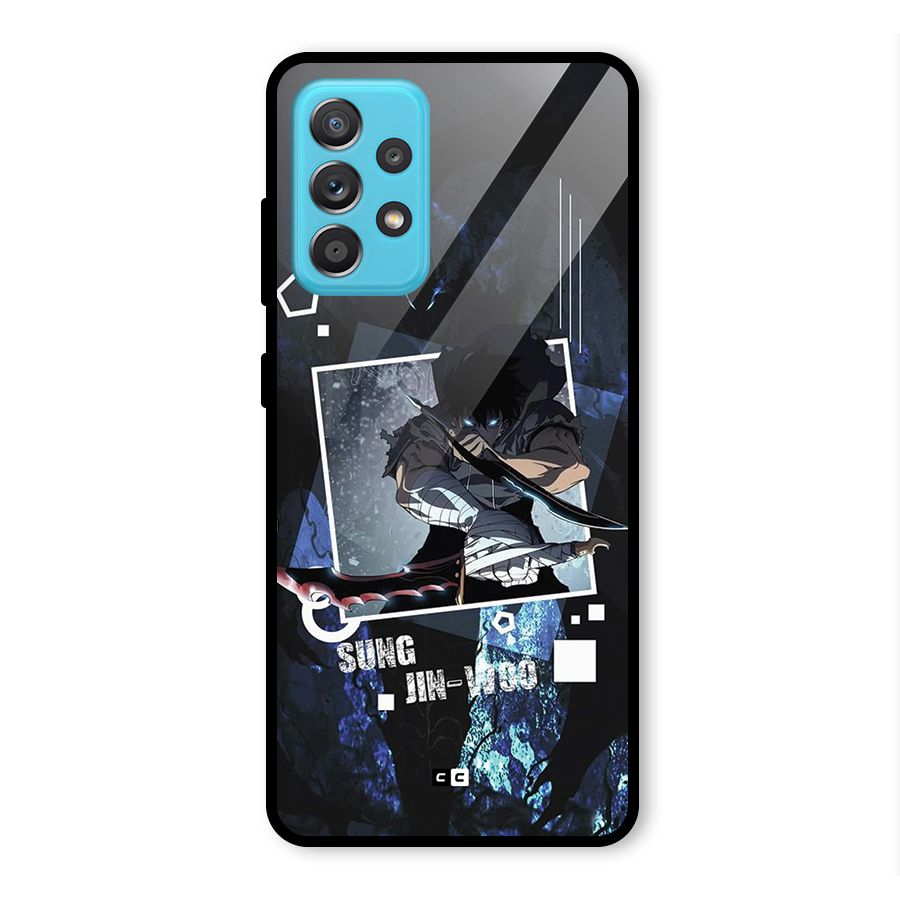 Sung Jinwoo In Battle Glass Back Case for Galaxy A52s 5G