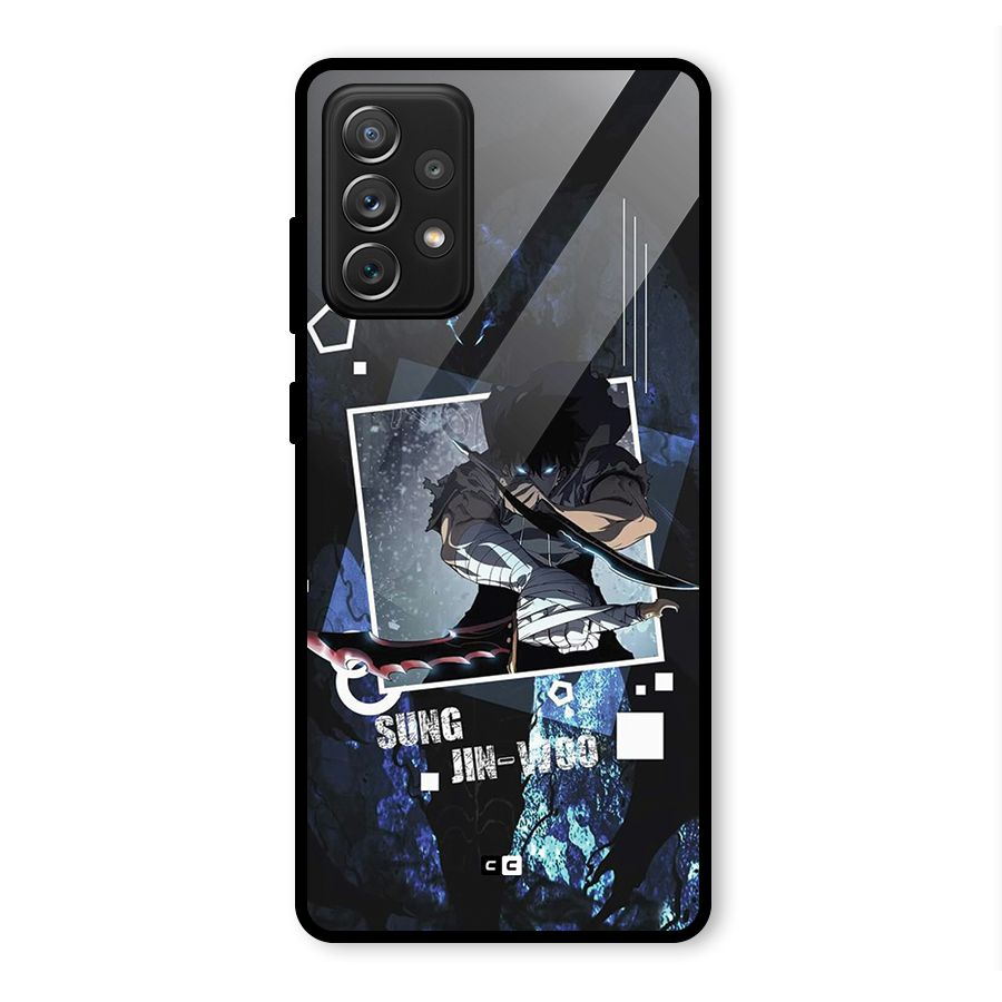Sung Jinwoo In Battle Glass Back Case for Galaxy A72