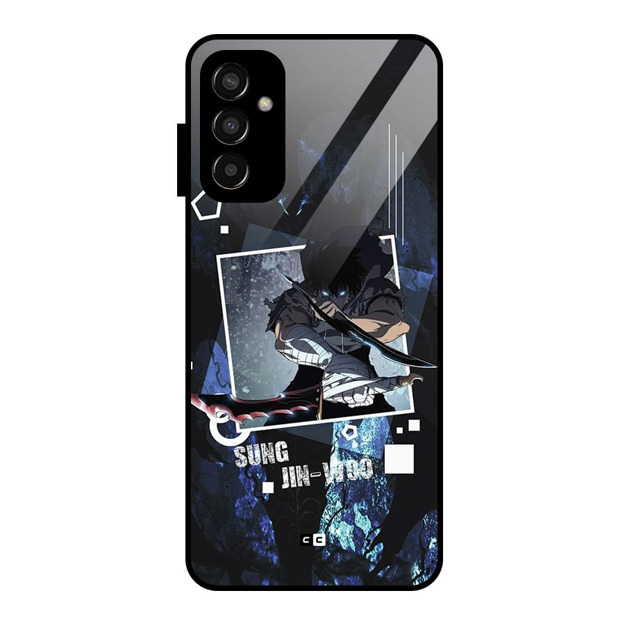 Sung Jinwoo In Battle Glass Back Case for Galaxy F13