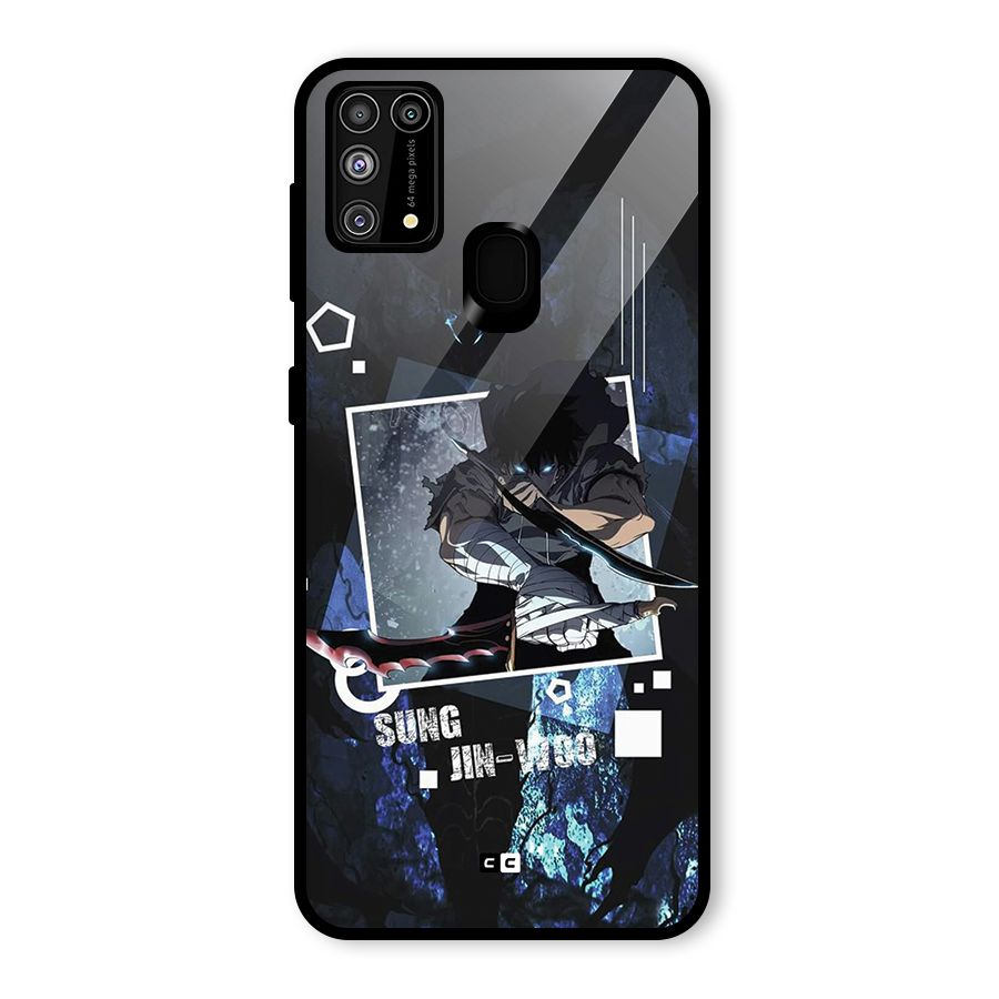 Sung Jinwoo In Battle Glass Back Case for Galaxy F41