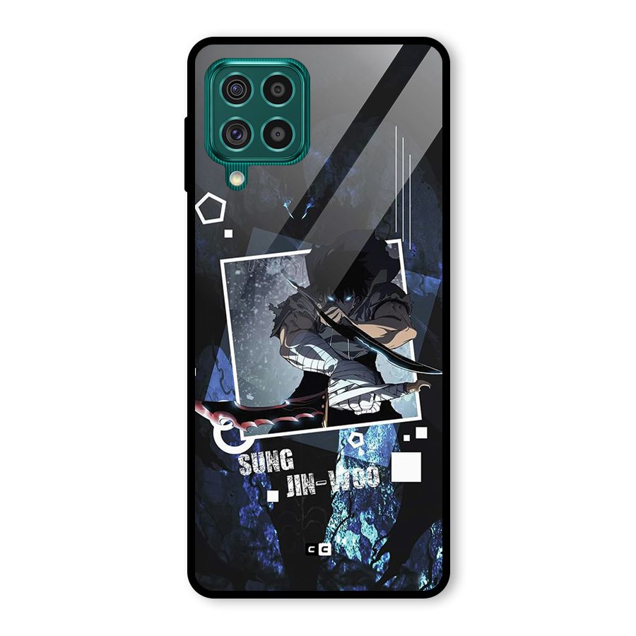 Sung Jinwoo In Battle Glass Back Case for Galaxy F62