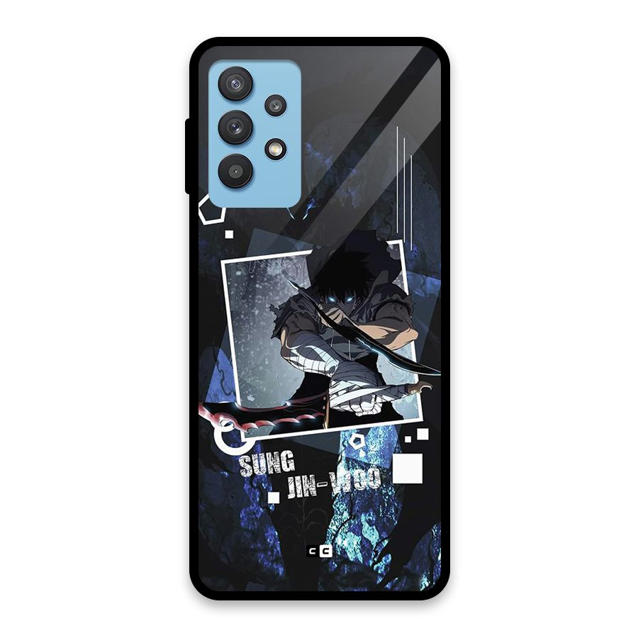 Sung Jinwoo In Battle Glass Back Case for Galaxy M32 5G