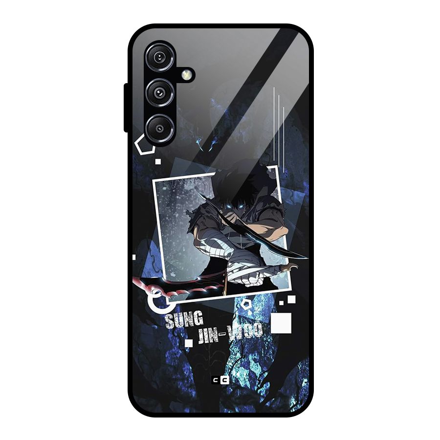 Sung Jinwoo In Battle Glass Back Case for Galaxy M34 5G