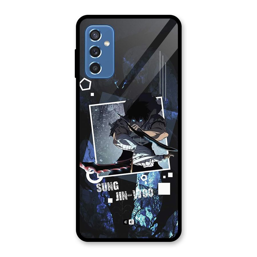 Sung Jinwoo In Battle Glass Back Case for Galaxy M52 5G