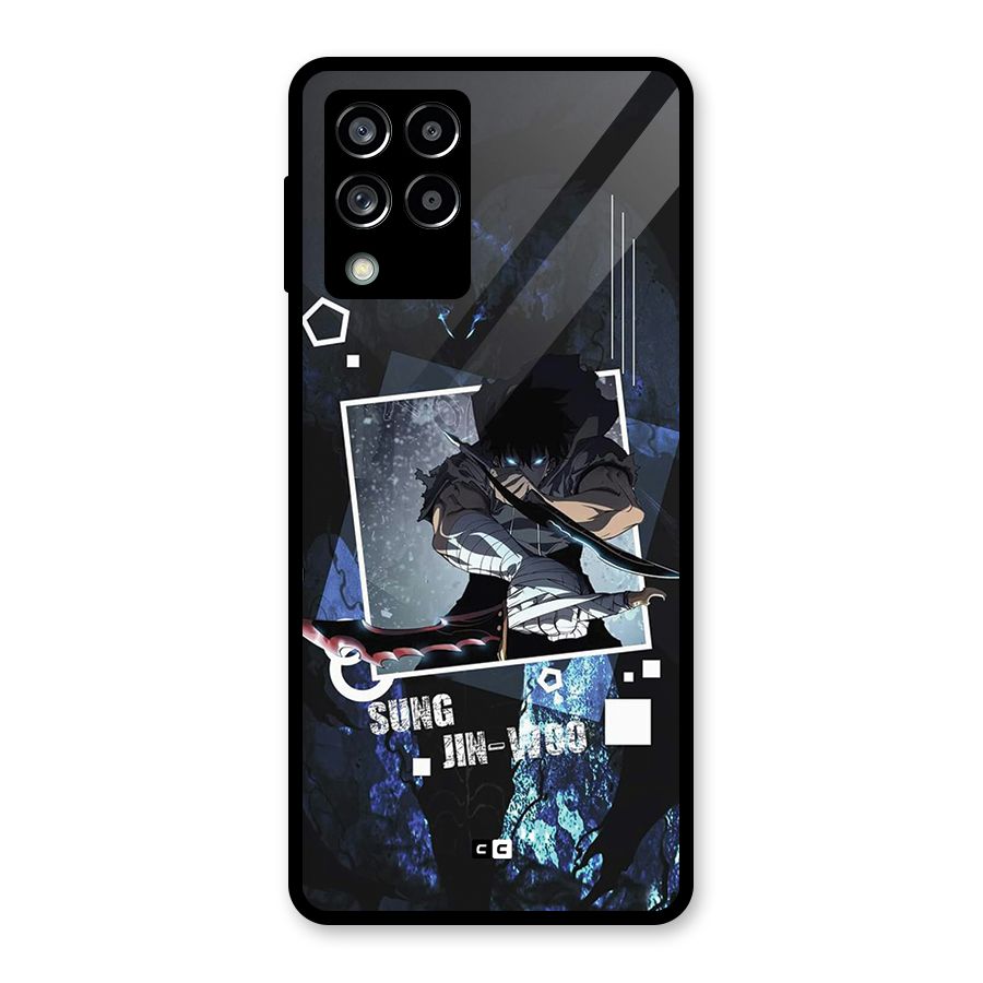 Sung Jinwoo In Battle Glass Back Case for Galaxy M53 5G