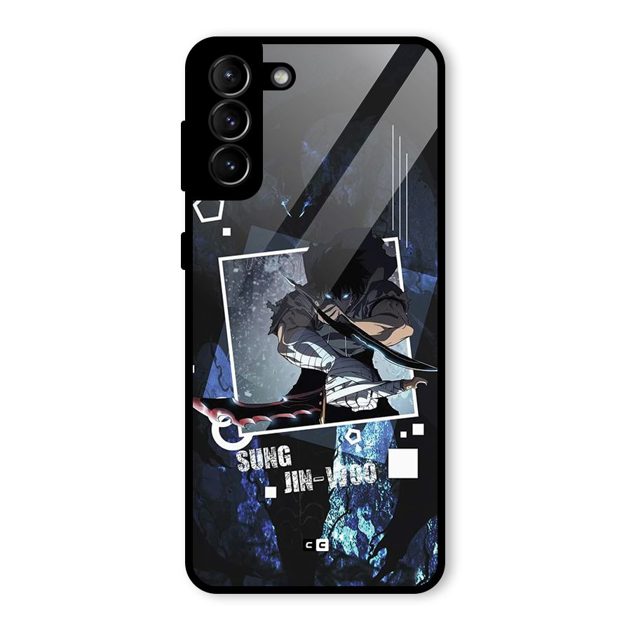 Sung Jinwoo In Battle Glass Back Case for Galaxy S21 Plus