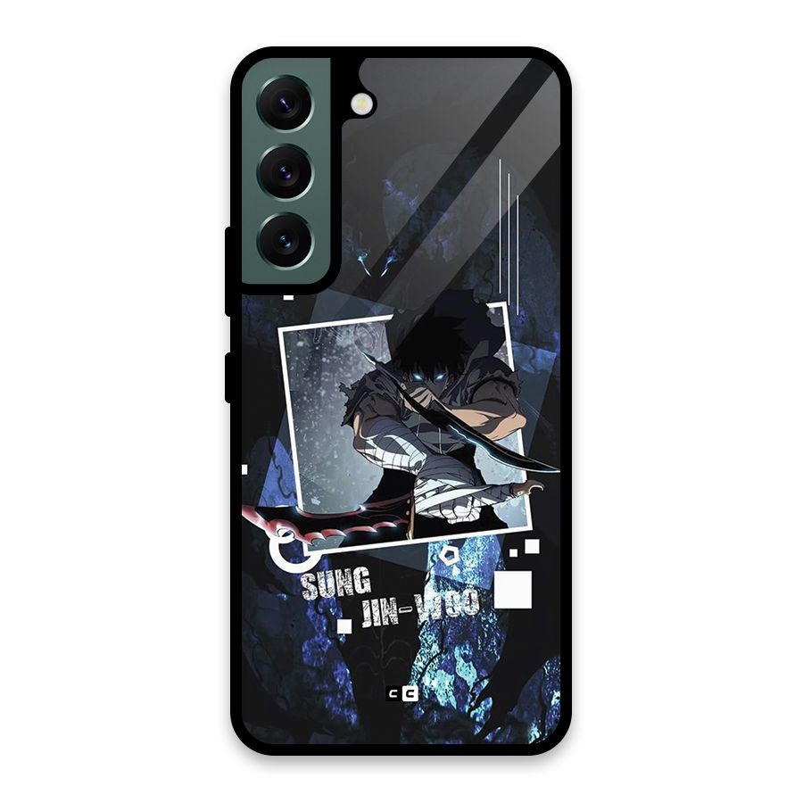 Sung Jinwoo In Battle Glass Back Case for Galaxy S22 5G