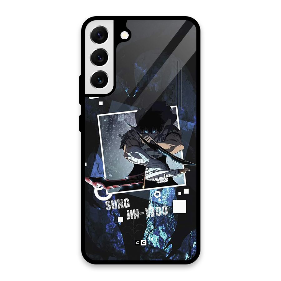 Sung Jinwoo In Battle Glass Back Case for Galaxy S22 Plus 5G