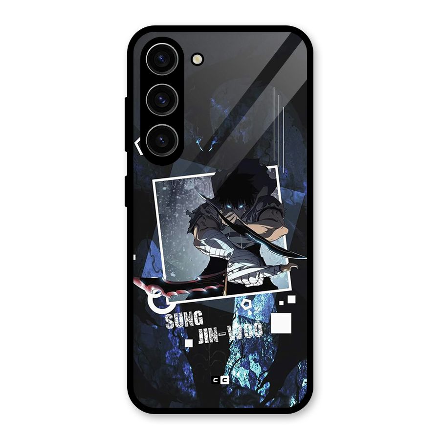 Sung Jinwoo In Battle Glass Back Case for Galaxy S23