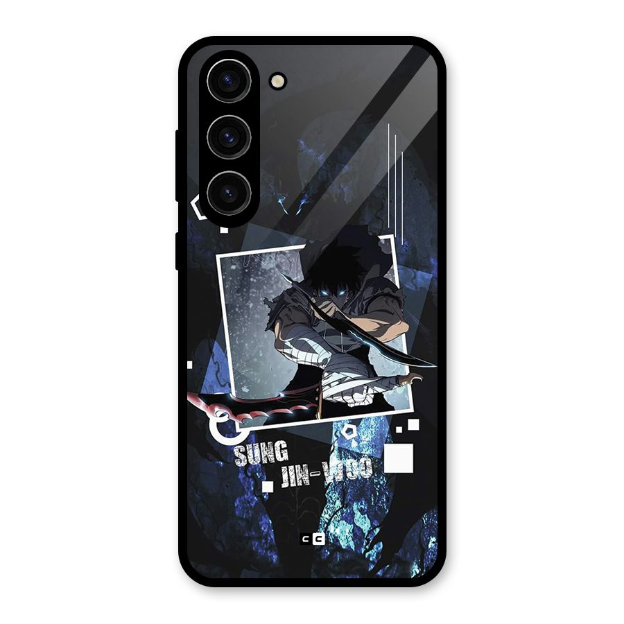 Sung Jinwoo In Battle Glass Back Case for Galaxy S23 Plus