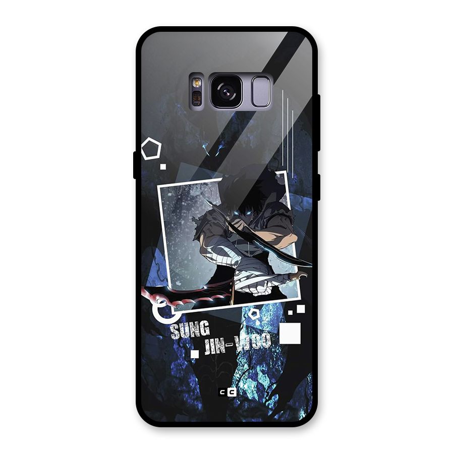 Sung Jinwoo In Battle Glass Back Case for Galaxy S8