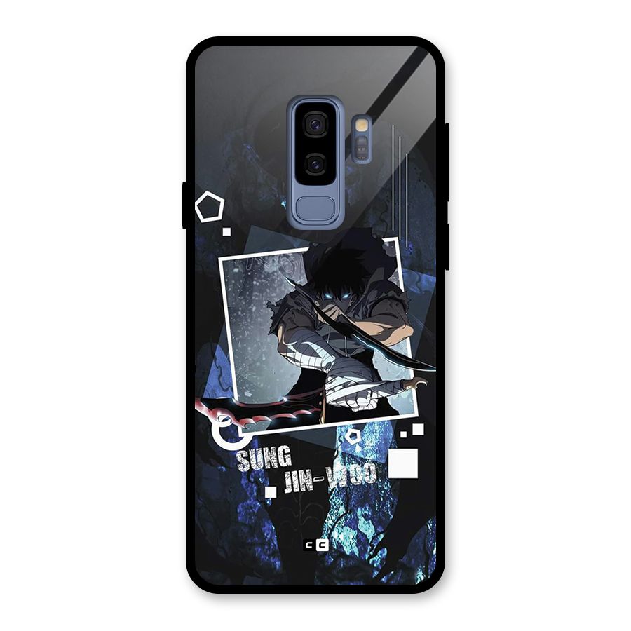 Sung Jinwoo In Battle Glass Back Case for Galaxy S9 Plus