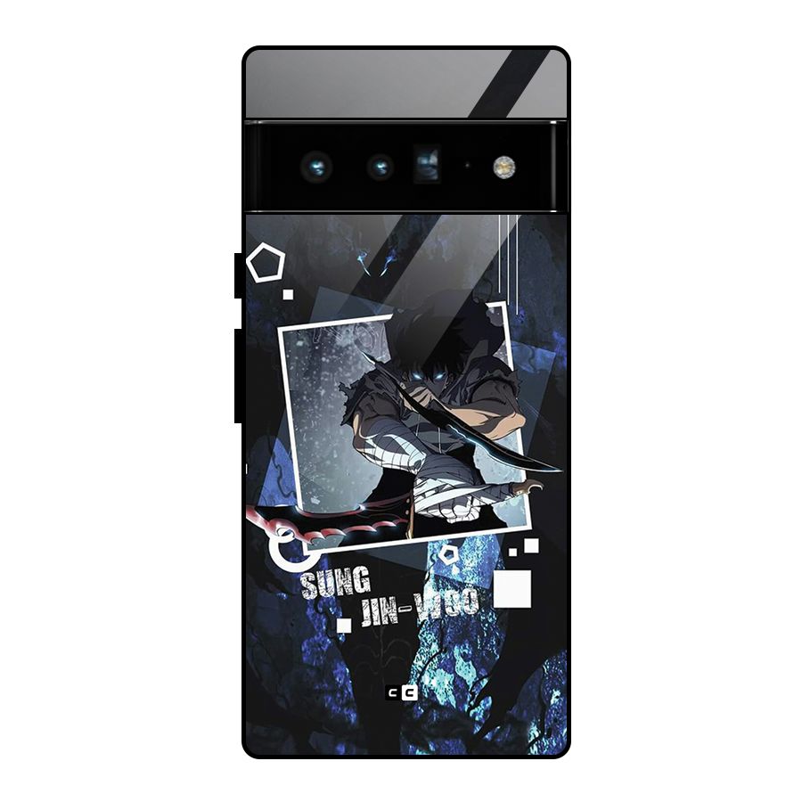 Sung Jinwoo In Battle Glass Back Case for Google Pixel 6 Pro
