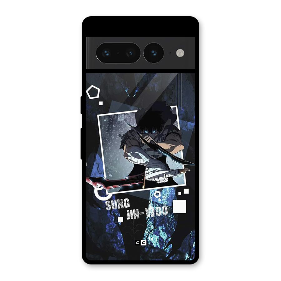 Sung Jinwoo In Battle Glass Back Case for Google Pixel 7 Pro