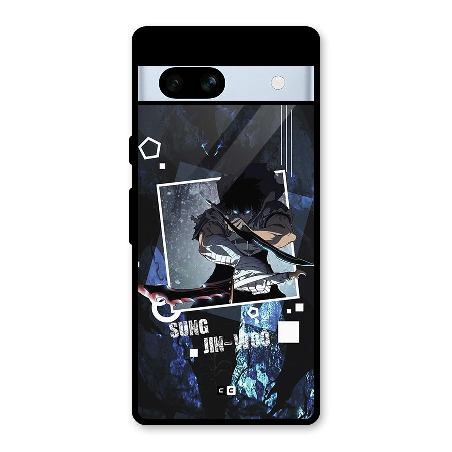Sung Jinwoo In Battle Glass Back Case for Google Pixel 7a