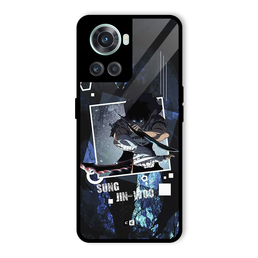 Sung Jinwoo In Battle Glass Back Case for OnePlus 10R