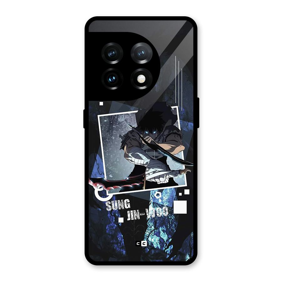 Sung Jinwoo In Battle Glass Back Case for OnePlus 11
