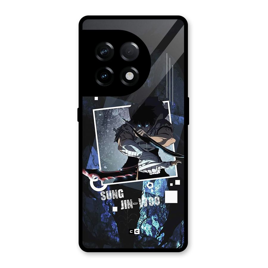 Sung Jinwoo In Battle Glass Back Case for OnePlus 11R