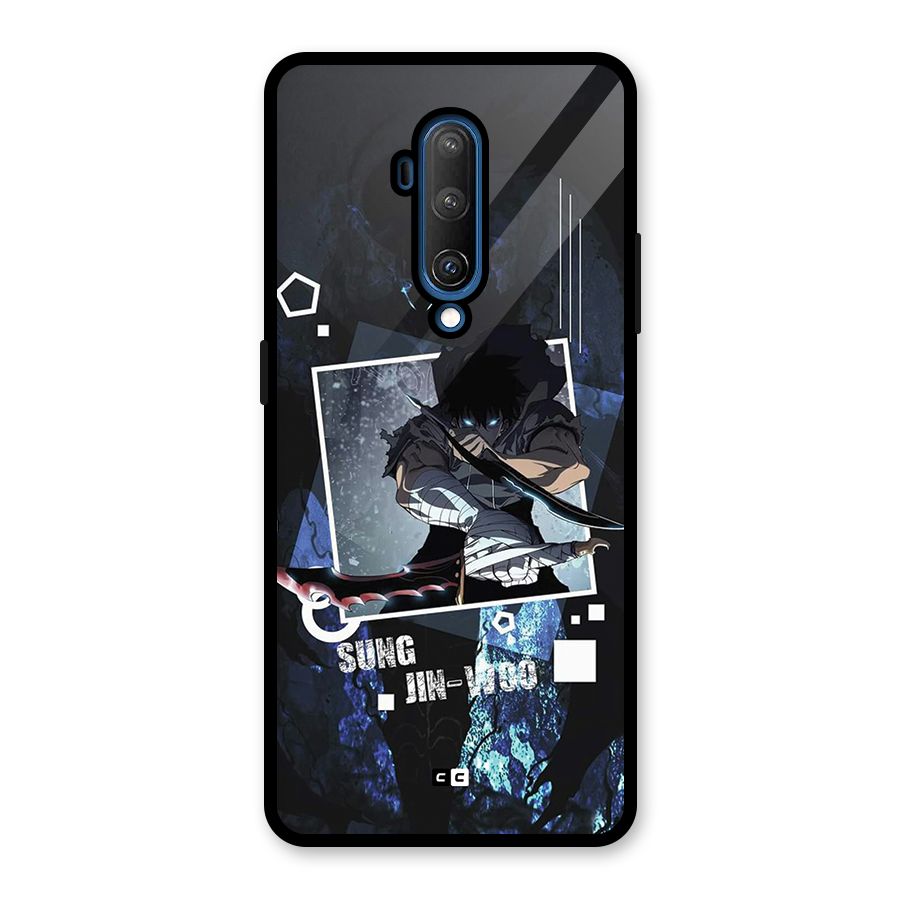 Sung Jinwoo In Battle Glass Back Case for OnePlus 7T Pro