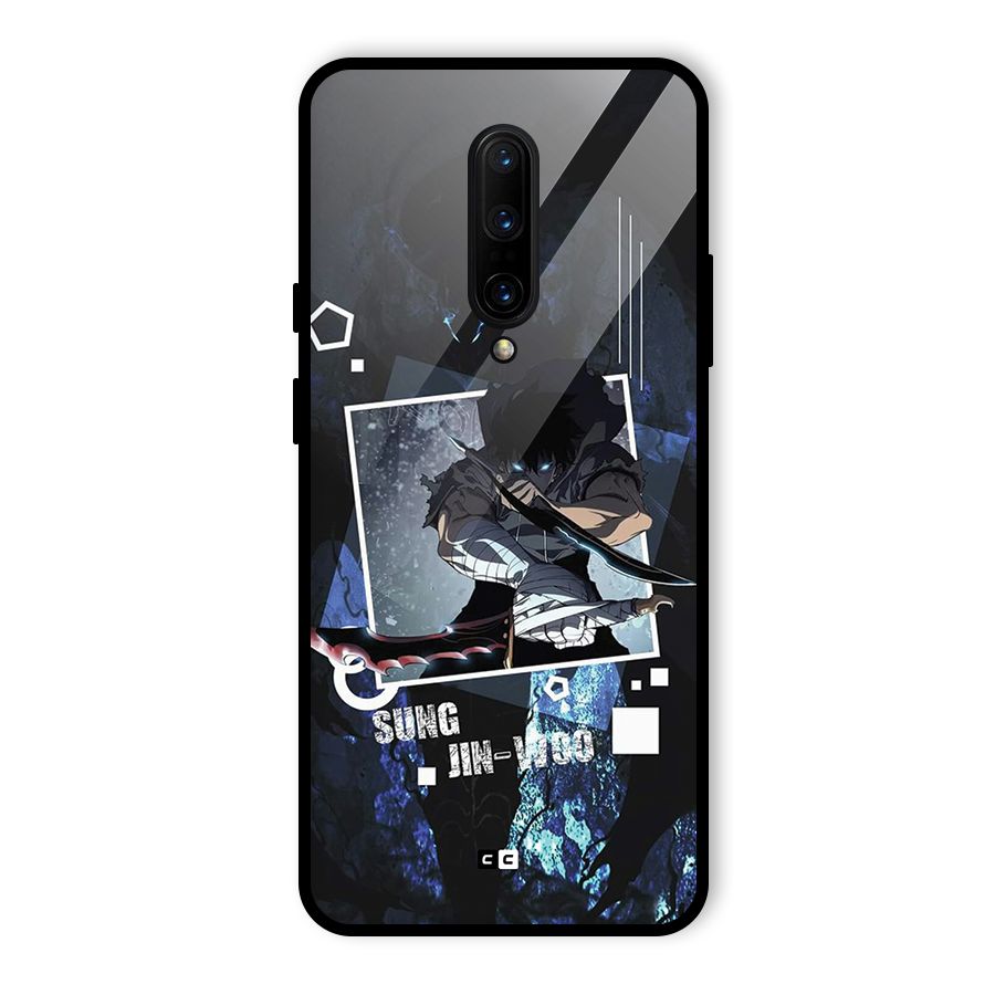Sung Jinwoo In Battle Glass Back Case for OnePlus 7 Pro