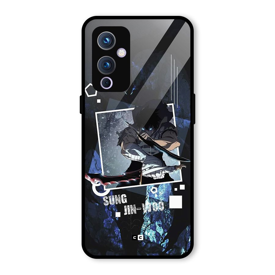 Sung Jinwoo In Battle Glass Back Case for OnePlus 9