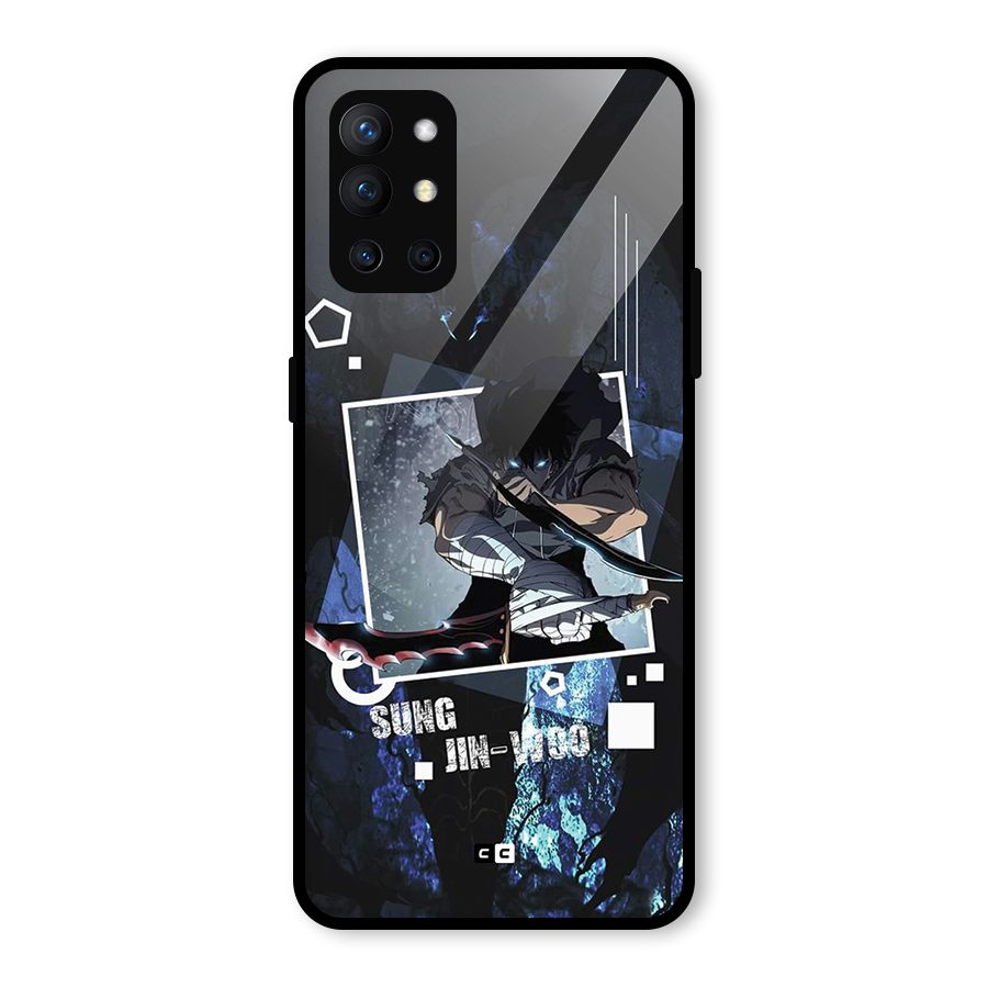 Sung Jinwoo In Battle Glass Back Case for OnePlus 9R