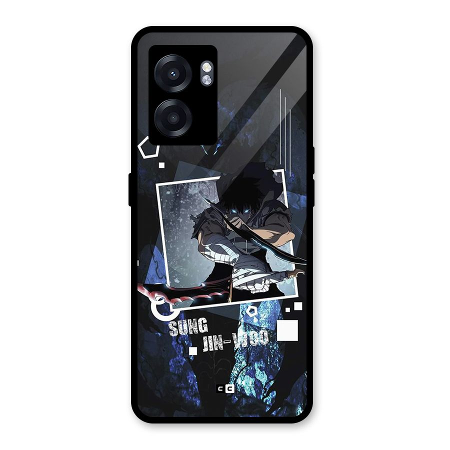 Sung Jinwoo In Battle Glass Back Case for Oppo K10 (5G)