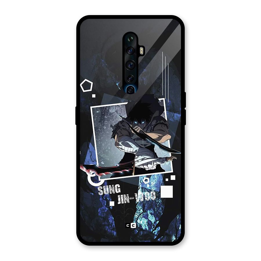 Sung Jinwoo In Battle Glass Back Case for Oppo Reno2 Z