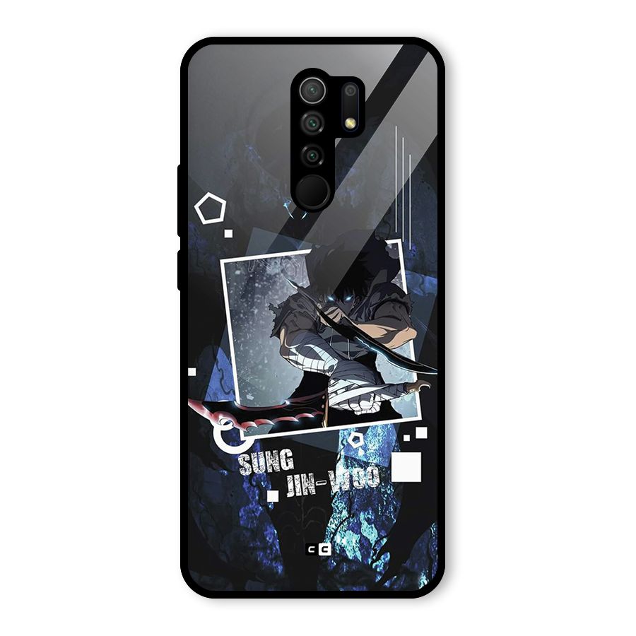 Sung Jinwoo In Battle Glass Back Case for Poco M2