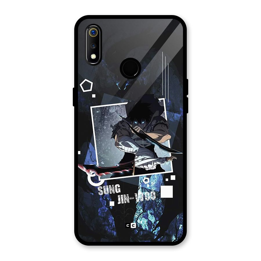 Sung Jinwoo In Battle Glass Back Case for Realme 3i