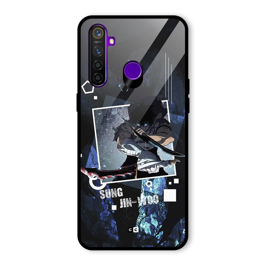 Sung Jinwoo In Battle Glass Back Case for Realme 5 Pro