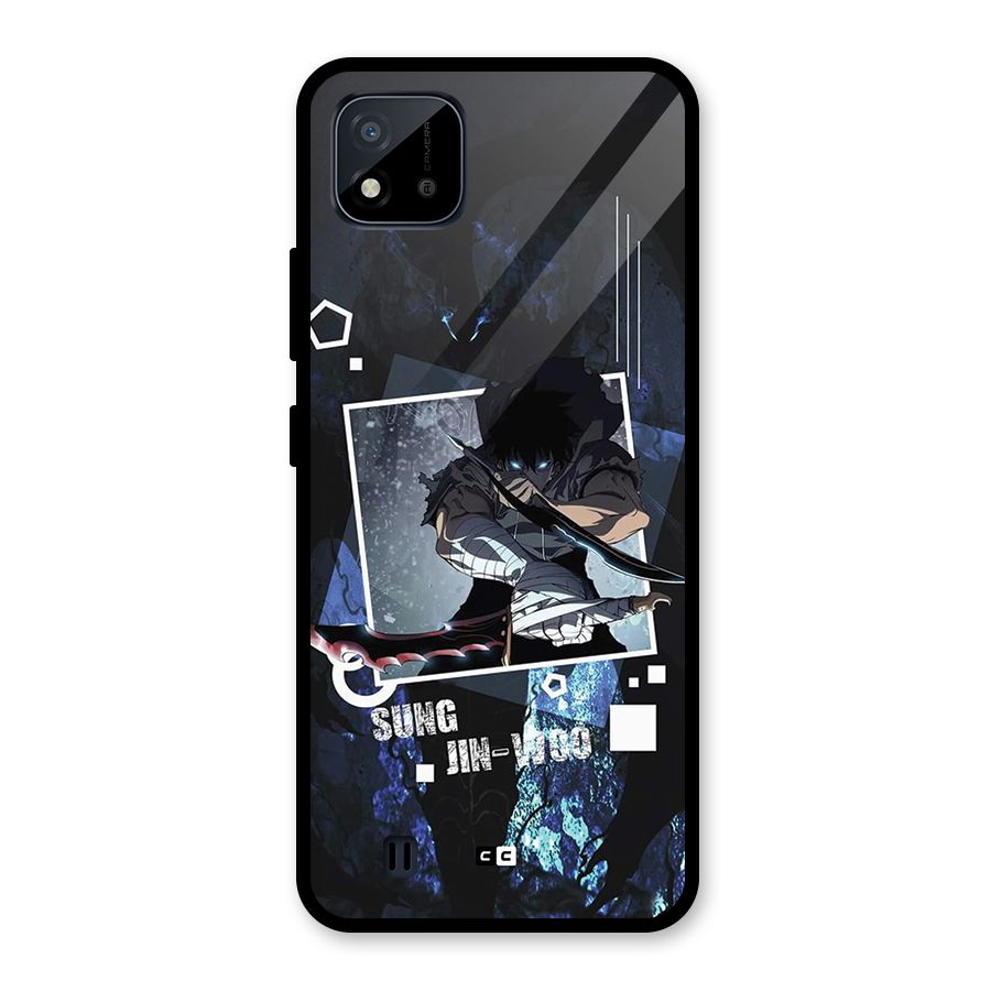 Sung Jinwoo In Battle Glass Back Case for Realme C11 2021