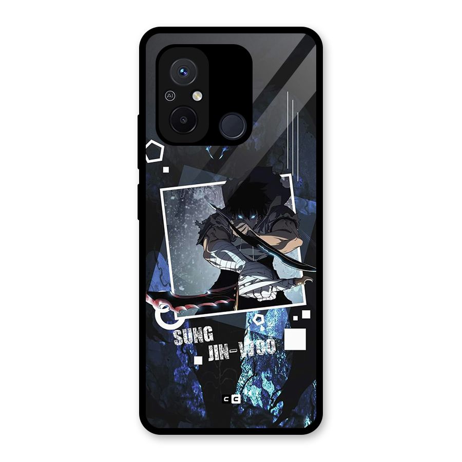 Sung Jinwoo In Battle Glass Back Case for Redmi 12C