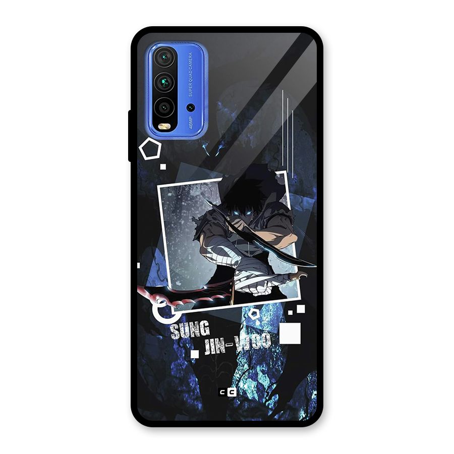 Sung Jinwoo In Battle Glass Back Case for Redmi 9 Power