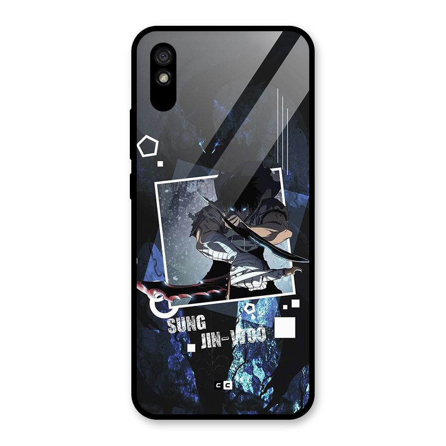Sung Jinwoo In Battle Glass Back Case for Redmi 9i