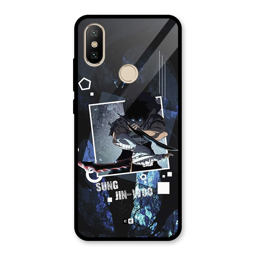Sung Jinwoo In Battle Glass Back Case for Redmi A2