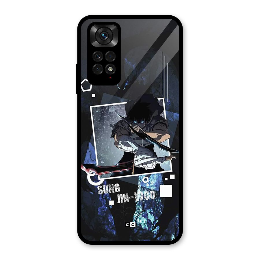 Sung Jinwoo In Battle Glass Back Case for Redmi Note 11S