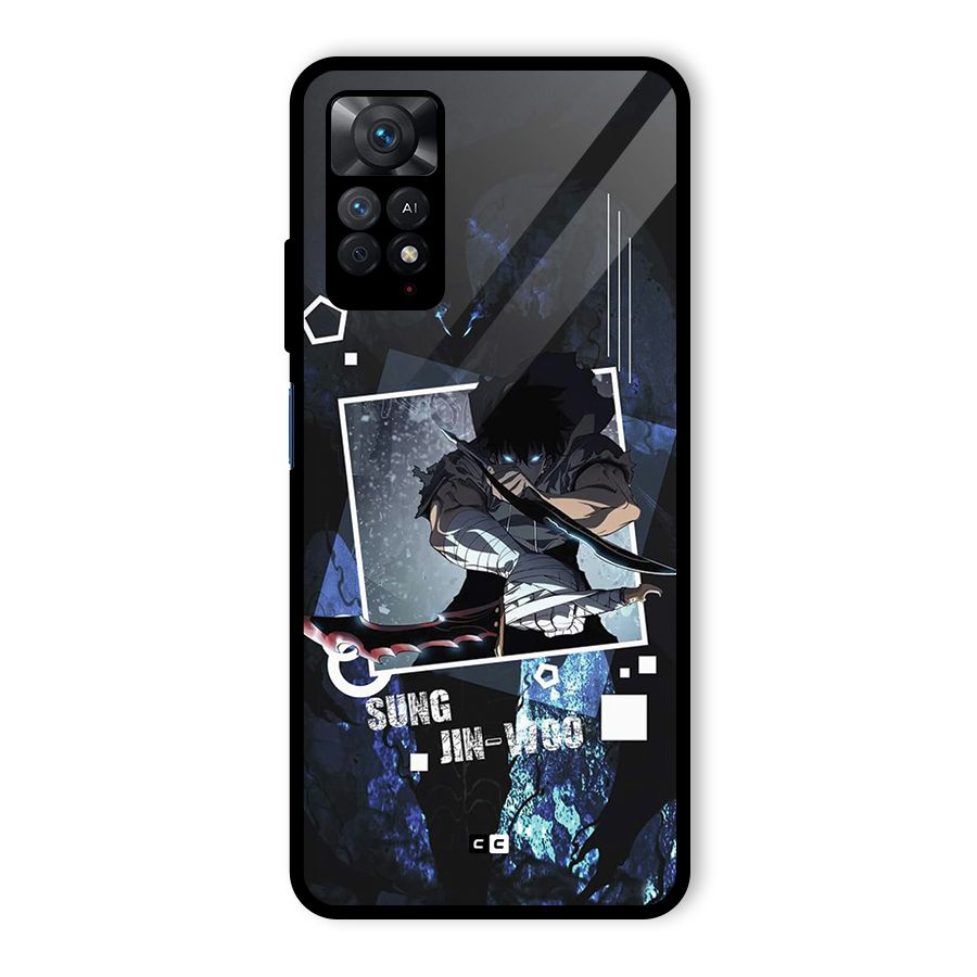Sung Jinwoo In Battle Glass Back Case for Redmi Note 11 Pro