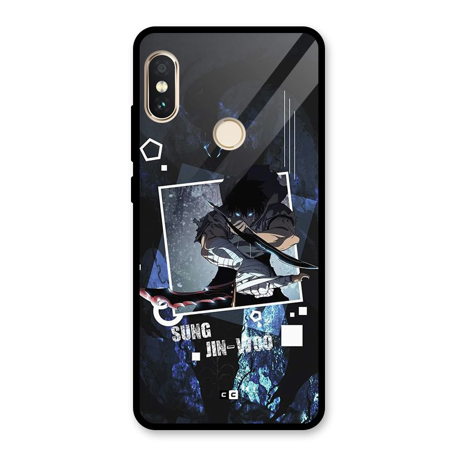 Sung Jinwoo In Battle Glass Back Case for Redmi Note 5 Pro