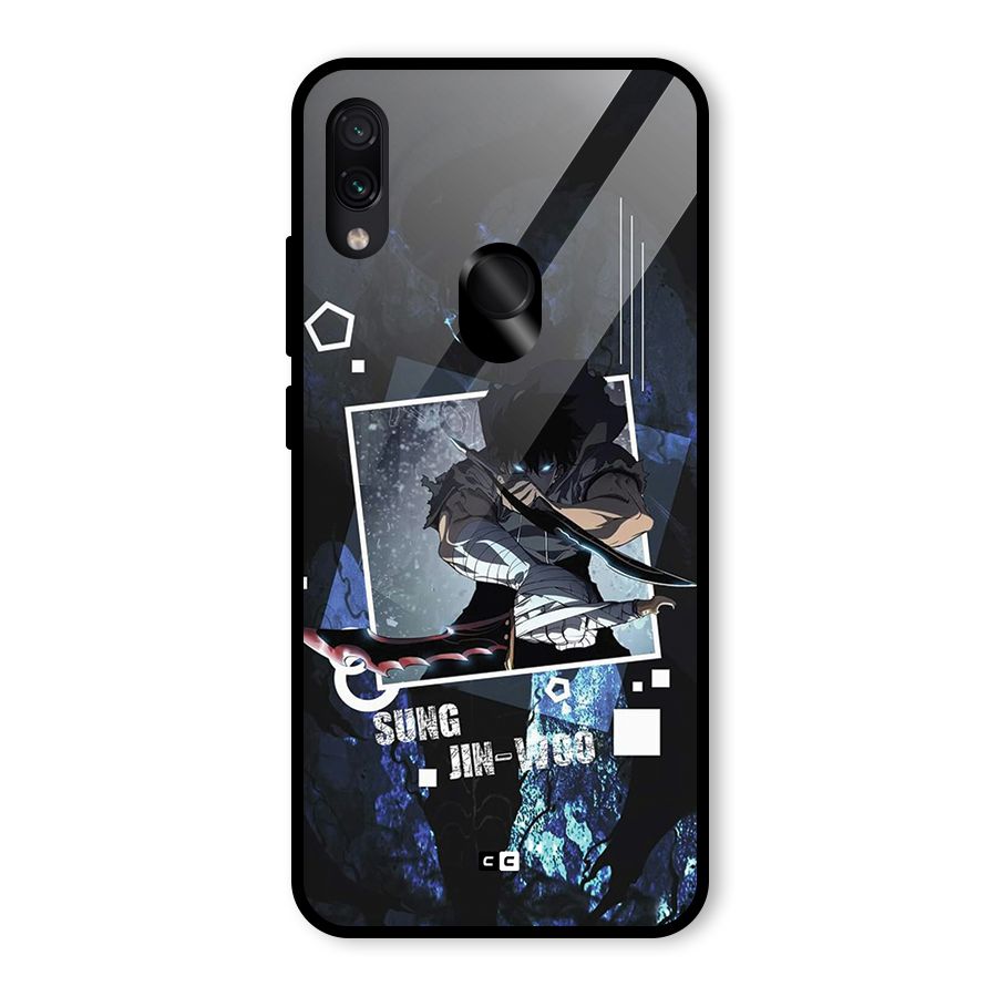 Sung Jinwoo In Battle Glass Back Case for Redmi Note 7