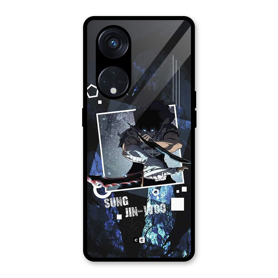 Sung Jinwoo In Battle Glass Back Case for Reno8 T 5G