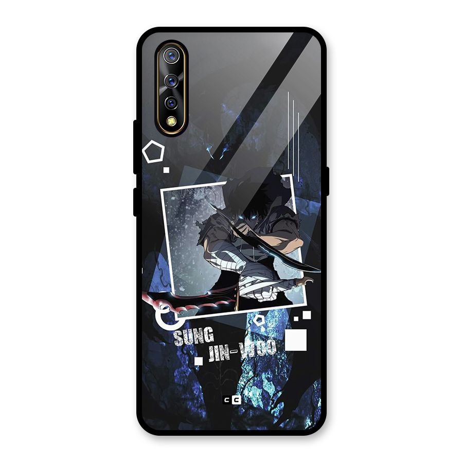 Sung Jinwoo In Battle Glass Back Case for Vivo S1
