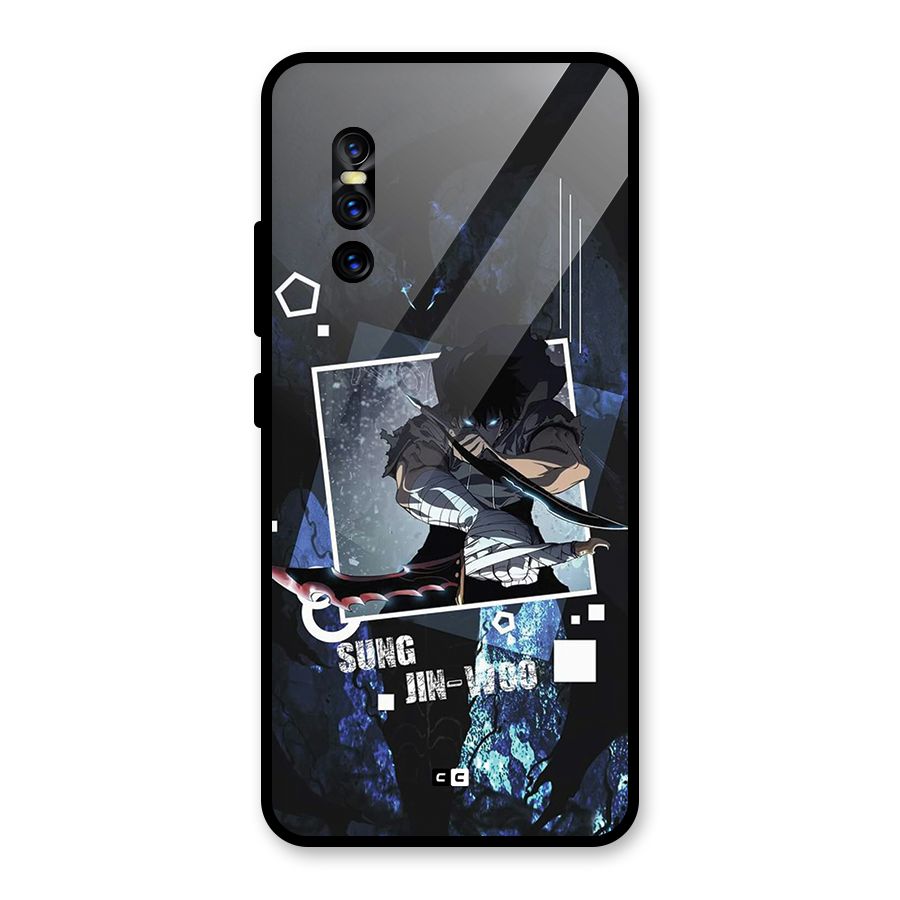 Sung Jinwoo In Battle Glass Back Case for Vivo V15 Pro