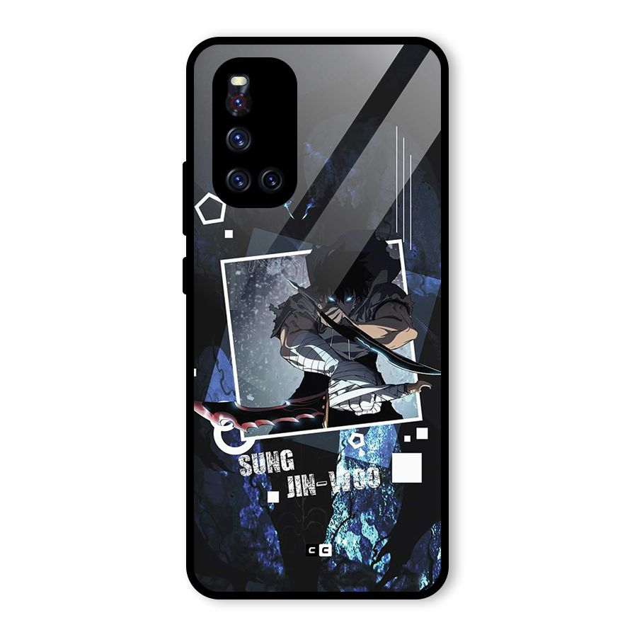 Sung Jinwoo In Battle Glass Back Case for Vivo V19