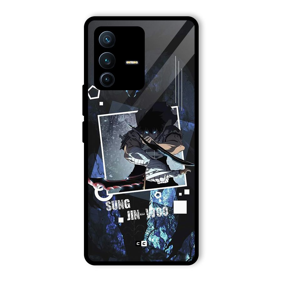 Sung Jinwoo In Battle Glass Back Case for Vivo V23 Pro