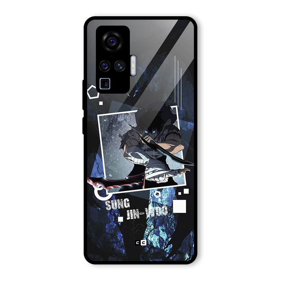 Sung Jinwoo In Battle Glass Back Case for Vivo X50 Pro