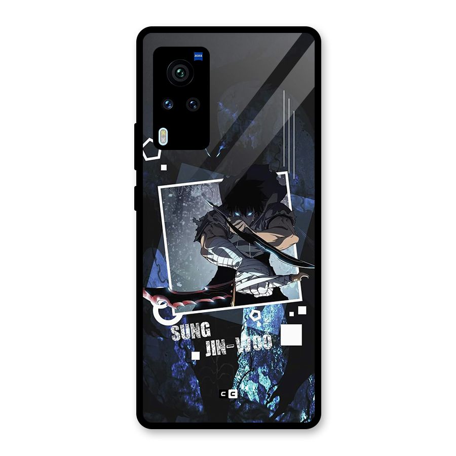 Sung Jinwoo In Battle Glass Back Case for Vivo X60 Pro