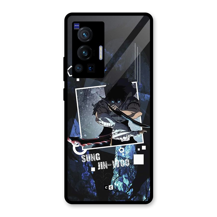 Sung Jinwoo In Battle Glass Back Case for Vivo X70 Pro