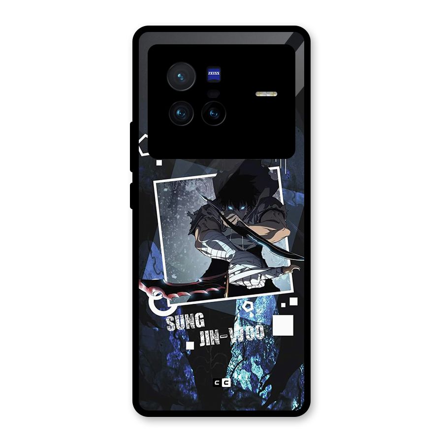 Sung Jinwoo In Battle Glass Back Case for Vivo X80