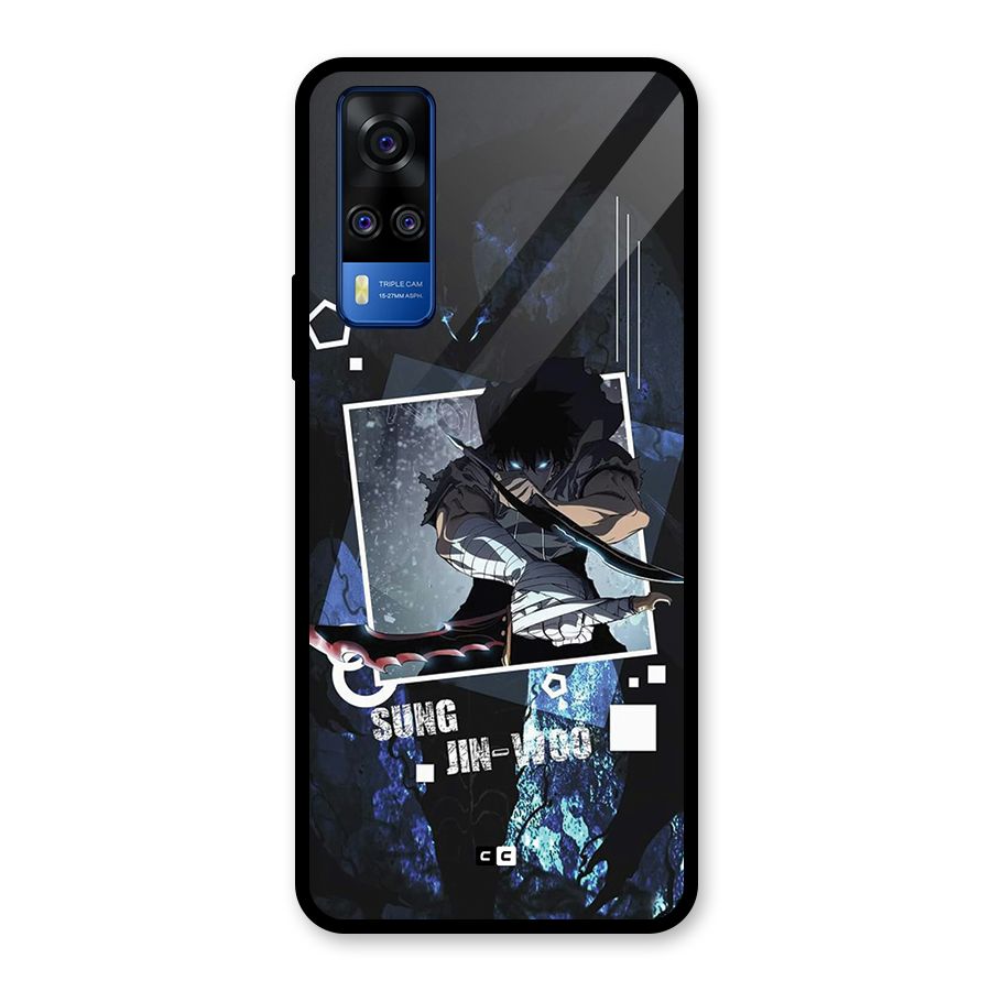 Sung Jinwoo In Battle Glass Back Case for Vivo Y31